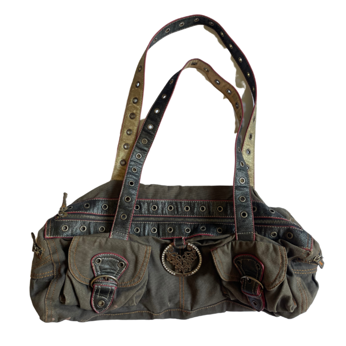 Diesel khaki cargo shoulder bag