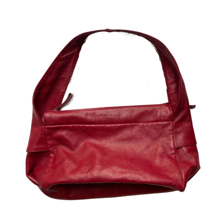 Coccinelle burgundy leather shoulder bag