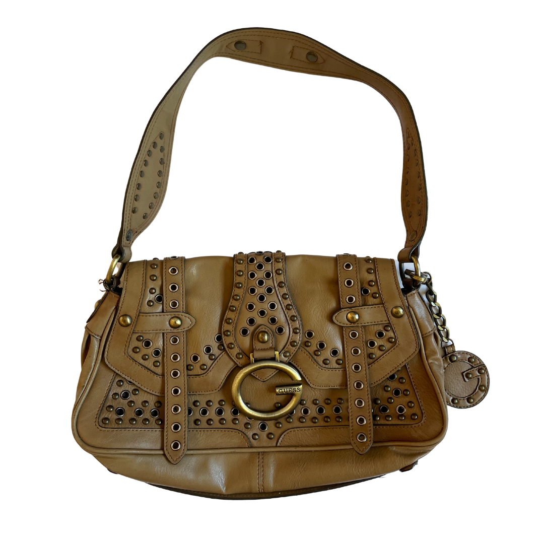 Guess shoulder bag ochre studded